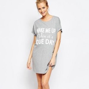 ASOS Maternity Wake Me Up On Due Day Pajama Shirt
